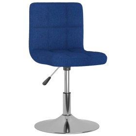 Silla de comedor giratoria tela azul de , Sillas de comedor - Ref: Foro24-3087472, Precio: 74,99 €, Descuento: %