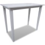 Mesa alta de madera blanca de vidaXL, Mesas de cocina y de comedor - Ref: Foro24-241701, Precio: 107,99 €, Descuento: %