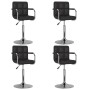 Swivel dining chairs 4 units black synthetic leather by , dining chairs - Ref: Foro24-3087887, Price: 249,42 €, Discount: %