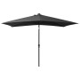 Umbrella with LED lights and anthracite gray steel pole 2x3 m by vidaXL, Umbrellas - Ref: Foro24-313788, Price: 76,34 €, Disc...