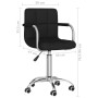 Swivel dining chair, black fabric by , dining chairs - Ref: Foro24-3087975, Price: 102,40 €, Discount: %