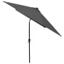 Umbrella with LED lights and anthracite gray steel pole 2x3 m by vidaXL, Umbrellas - Ref: Foro24-313788, Price: 76,34 €, Disc...