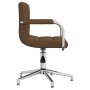 Swivel dining chair in brown fabric by , dining chairs - Ref: Foro24-3088065, Price: 106,63 €, Discount: %