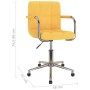 Mustard yellow fabric swivel dining chair by , dining chairs - Ref: Foro24-3088162, Price: 108,99 €, Discount: %