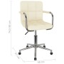 Cream-colored swivel dining chair in fabric by , dining chairs - Ref: Foro24-3088157, Price: 108,99 €, Discount: %