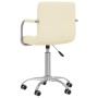 Cream-colored fabric swivel office chair by , Office chairs - Ref: Foro24-334669, Price: 91,99 €, Discount: %