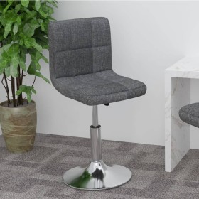 Swivel kitchen stool in dark gray fabric by , Kitchen stools - Ref: Foro24-334200, Price: 85,99 €, Discount: %