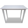 Mesa alta de madera blanca de vidaXL, Mesas de cocina y de comedor - Ref: Foro24-241701, Precio: 107,99 €, Descuento: %