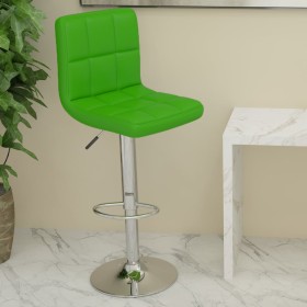 Green synthetic leather kitchen stool by , Kitchen stools - Ref: Foro24-334228, Price: 69,99 €, Discount: %