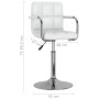 Swivel dining chairs, 2 units, white synthetic leather by , dining chairs - Ref: Foro24-334573, Price: 128,02 €, Discount: %