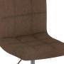 Silla de comedor giratoria tela marrón de , Sillas de comedor - Ref: Foro24-3087471, Precio: 78,55 €, Descuento: %