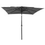 3-level parasol with anthracite gray aluminum pole 2.5x2.5 m by vidaXL, Umbrellas - Ref: Foro24-313838, Price: 75,70 €, Disco...