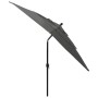 3-level parasol with anthracite gray aluminum pole 2.5x2.5 m by vidaXL, Umbrellas - Ref: Foro24-313838, Price: 75,70 €, Disco...