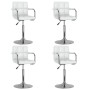 Swivel dining chairs 4 units white synthetic leather by , dining chairs - Ref: Foro24-3087886, Price: 249,42 €, Discount: %