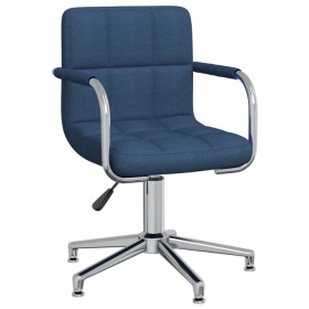 Silla de comedor giratoria tela azul de , Sillas de comedor - Ref: Foro24-3088066, Precio: 93,99 €, Descuento: %