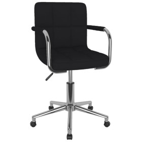 Swivel dining chair, black fabric by , dining chairs - Ref: Foro24-3088161, Price: 102,79 €, Discount: %