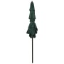 3-level umbrella with a green aluminum pole 2x2 m by vidaXL, Umbrellas - Ref: Foro24-313845, Price: 57,99 €, Discount: %