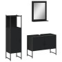 Set de muebles de baño 3 piezas madera contrachapada negro de , Muebles de baño - Ref: Foro24-3214349, Precio: 174,30 €, Desc...