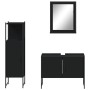 Set de muebles de baño 3 piezas madera contrachapada negro de , Muebles de baño - Ref: Foro24-3214349, Precio: 174,30 €, Desc...