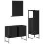 Set de muebles de baño 3 piezas madera contrachapada negro de , Muebles de baño - Ref: Foro24-3214349, Precio: 174,30 €, Desc...