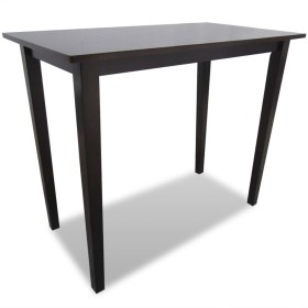 Brown wooden high table by vidaXL, Kitchen and dining tables - Ref: Foro24-241703, Price: 121,75 €, Discount: %