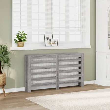 Cubierta de radiador madera ingeniería gris Sonoma 149x20x82 cm by , Accessories for heating radiators - Ref: Foro24-852704, ...