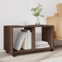 Armario con ruedas madera ingeniería marrón roble 72x33x42,5 cm de , Mesas auxiliares - Ref: Foro24-853143, Precio: 40,80 €, ...