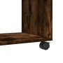 Armario con ruedas madera ingeniería roble ahumado 72x33x42,5cm de , Mesas auxiliares - Ref: Foro24-853141, Precio: 40,06 €, ...