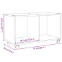 Armario con ruedas madera ingeniería roble ahumado 72x33x42,5cm de , Mesas auxiliares - Ref: Foro24-853141, Precio: 40,06 €, ...