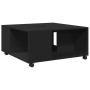 Engineered wood black coffee table 80x80x40 cm by , Coffee table - Ref: Foro24-853174, Price: 82,99 €, Discount: %