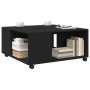 Engineered wood black coffee table 80x80x40 cm by , Coffee table - Ref: Foro24-853174, Price: 82,99 €, Discount: %