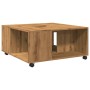 Engineered wood oak artisan coffee table 80x80x40 cm by , Coffee table - Ref: Foro24-853181, Price: 80,16 €, Discount: %