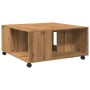 Engineered wood oak artisan coffee table 80x80x40 cm by , Coffee table - Ref: Foro24-853181, Price: 80,16 €, Discount: %