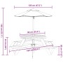 Hexagonal picnic table for 6 children with umbrella hole, made of fir wood. by , Garden tables - Ref: Foro24-3281627, Price: ...