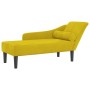 Sofá diván con cojines terciopelo amarillo de , Divanes - Ref: Foro24-4007594, Precio: 143,59 €, Descuento: %