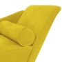 Sofá diván con cojines terciopelo amarillo de , Divanes - Ref: Foro24-4007594, Precio: 143,59 €, Descuento: %