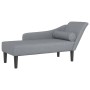 Tagesbettsofa mit Kissen aus hellem grauem Stoff. von , Tagesbetten - Ref: Foro24-4007596, Preis: 125,86 €, Rabatt: %