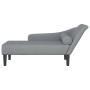 Tagesbettsofa mit Kissen aus hellem grauem Stoff. von , Tagesbetten - Ref: Foro24-4007596, Preis: 125,86 €, Rabatt: %