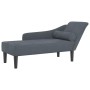 Dark gray velvet daybed sofa with cushions by , Daybeds - Ref: Foro24-4007589, Price: 125,77 €, Discount: %