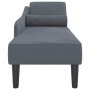 Dark gray velvet daybed sofa with cushions by , Daybeds - Ref: Foro24-4007589, Price: 125,77 €, Discount: %