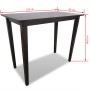 Brown wooden high table by vidaXL, Kitchen and dining tables - Ref: Foro24-241703, Price: 121,39 €, Discount: %