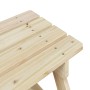 Mesa de picnic para 4 niños agujero para sombrilla madera abeto de , Mesas de jardín - Ref: Foro24-4008983, Precio: 64,99 €, ...