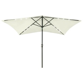 Umbrella with LED and sand steel pole 2x3 m by vidaXL, Umbrellas - Ref: Foro24-313787, Price: 67,99 €, Discount: %