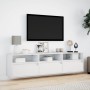 Mueble de TV de pared con LED blanco 180x31x45 cm de , Muebles TV - Ref: Foro24-3307940, Precio: 177,14 €, Descuento: %