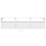 Wall-mounted TV unit with white LED lights 180x31x45 cm by , TV Furniture - Ref: Foro24-3307940, Price: 177,14 €, Discount: %