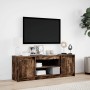 Mueble de TV LED madera ingeniería roble ahumado 139,5x34x50 cm de , Muebles TV - Ref: Foro24-852198, Precio: 99,99 €, Descue...