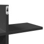 Engineered wood black wall shelf 124.5x18x60.5 cm by , Shelves and shelves - Ref: Foro24-853264, Price: 35,99 €, Discount: %