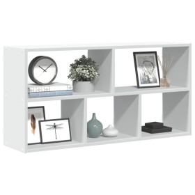 Engineered white wood wall shelf 100x25x50 cm by , Shelves and shelves - Ref: Foro24-853272, Price: 49,97 €, Discount: %