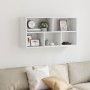 Estantería de pared madera ingeniería blanca 100x25x50 cm de , Estantes y estanterías - Ref: Foro24-853272, Precio: 47,50 €, ...