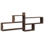 Engineered wood brown oak wall shelf 167.5x18x68 cm by , Shelves and shelves - Ref: Foro24-853323, Price: 44,53 €, Discount: %